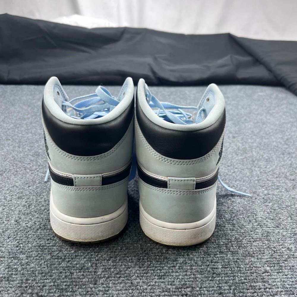 Jordan Air Jordan 1 Mid Basketball Ice Blue White Black Sneakers DV1308-104 - Picture 5 of 8